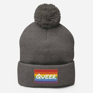 Queer | PomPom Beanie - Dark Yarn