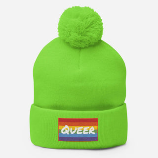 Queer | PomPom Beanie - Dark Yarn