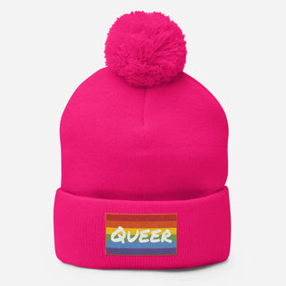 Queer | PomPom Beanie - Dark Yarn