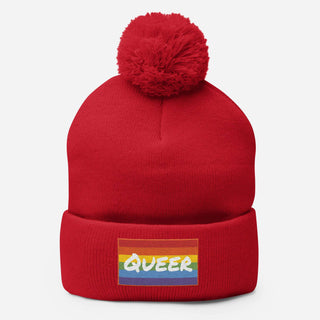 Queer | PomPom Beanie - Dark Yarn