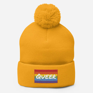 Queer | PomPom Beanie - Dark Yarn