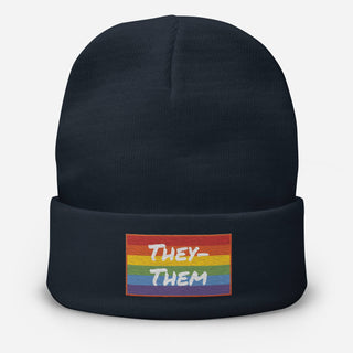 They-Them | Knit Beanie - Dark Yarn