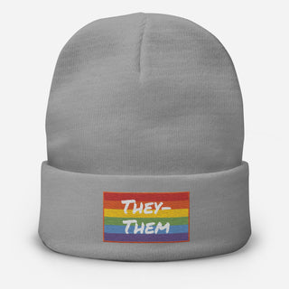 They-Them | Knit Beanie - Dark Yarn