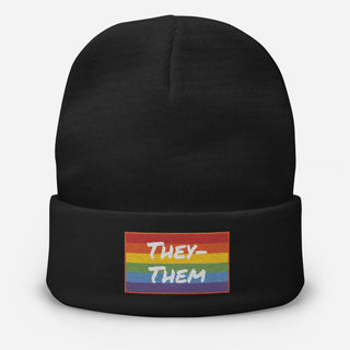 They-Them | Knit Beanie - Dark Yarn