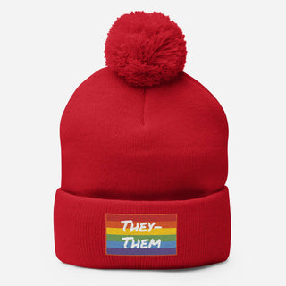 They-Them | PomPom Beanie - Dark Yarn