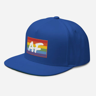 Gay AF | Flat Bill Snap Back - Dark Yarn