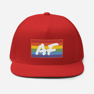 Gay AF | Flat Bill Snap Back - Dark Yarn