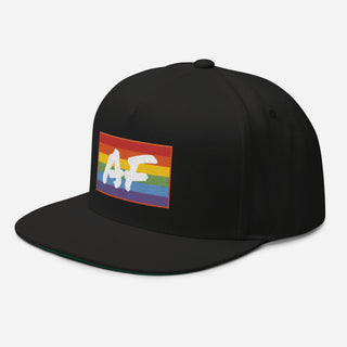 Gay AF | Flat Bill Snap Back - Dark Yarn