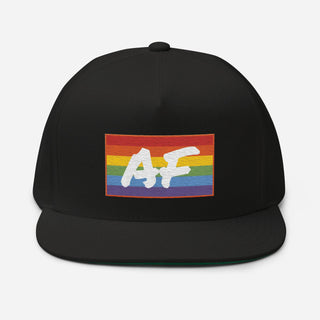 Gay AF | Flat Bill Snap Back - Dark Yarn