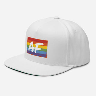 Gay AF | Flat Bill Snap Back - Dark Yarn