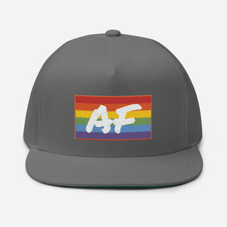 Gay AF | Flat Bill Snap Back - Dark Yarn