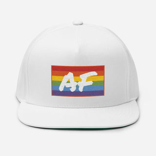 Gay AF | Flat Bill Snap Back - Dark Yarn