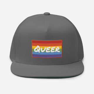 Queer | Flat Bill Hat - Dark Yarn