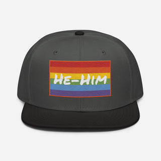 He-Him | Black Bill Snapback - Dark Yarn