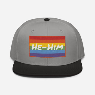 He-Him | Black Bill Snapback - Dark Yarn