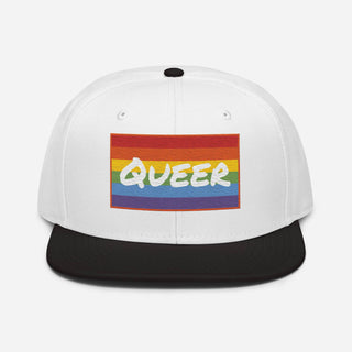 Queer | Black 2 Tone Snapback - Dark Yarn