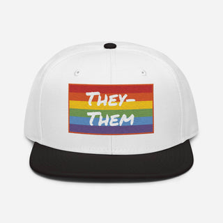 They-Them | Black Bill Snapback - Dark Yarn