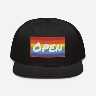 Open | Snapback Hat - Dark Yarn