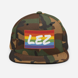 Lez | CAMO Snapback - Dark Yarn