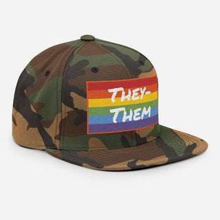 They-Them | CAMO Snapback - Dark Yarn