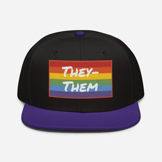 They-Them | Two Color Snapback - Dark Yarn