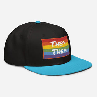 They-Them | Two Color Snapback - Dark Yarn