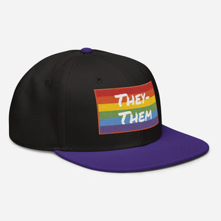 They-Them | Two Color Snapback - Dark Yarn