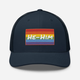 He-Him | Trucker Hat - Dark Yarn