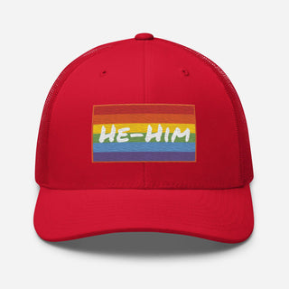 He-Him | Trucker Hat - Dark Yarn