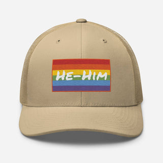 He-Him | Trucker Hat - Dark Yarn