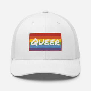 Queer | Retro Trucker Hat - Dark Yarn