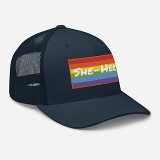 She-Her | Trucker Hat - Dark Yarn