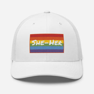 She-Her | Trucker Hat - Dark Yarn