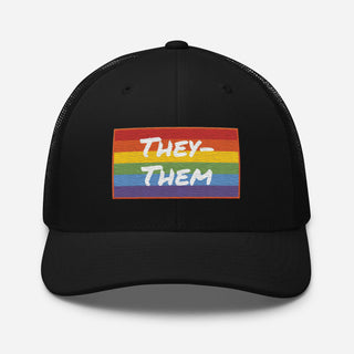 They-Them | Trucker Hat - Dark Yarn