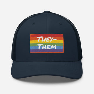 They-Them | Trucker Hat - Dark Yarn