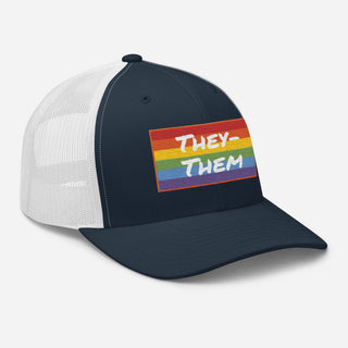 They-Them | Two Tone Trucker Cap - Dark Yarn