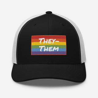 They-Them | Two Tone Trucker Cap - Dark Yarn