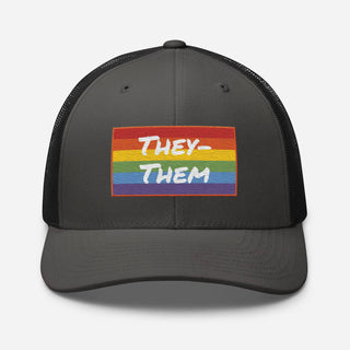 They-Them | Two Tone Trucker Cap - Dark Yarn