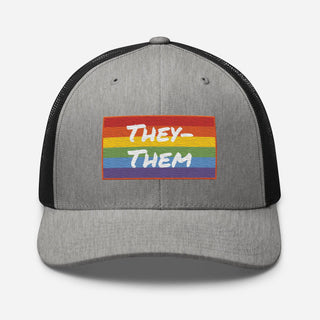 They-Them | Two Tone Trucker Cap - Dark Yarn