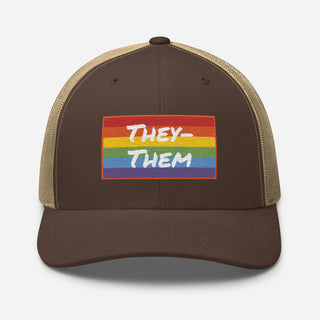 They-Them | Two Tone Trucker Cap - Dark Yarn