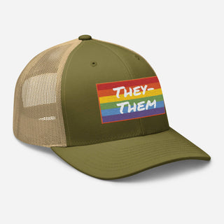 They-Them | Two Tone Trucker Cap - Dark Yarn