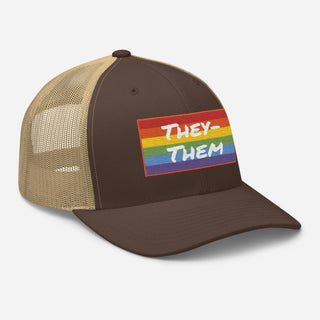 They-Them | Two Tone Trucker Cap - Dark Yarn