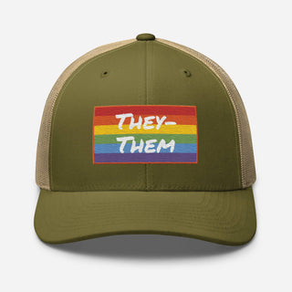 They-Them | Two Tone Trucker Cap - Dark Yarn