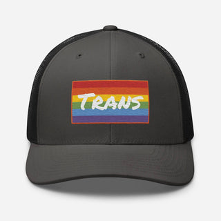 Trans | Two Color Trucker Hat - Dark Yarn