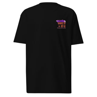 Black Vance Bostic T-Shirt by Dark Yarn, men's premium heavyweight tee with a simple front design.