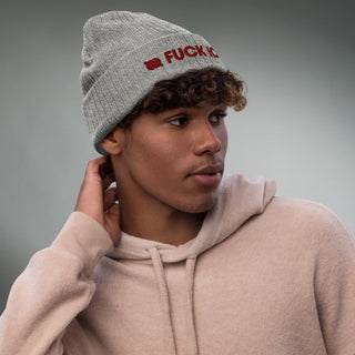 Ice Melt - Ribbed Knit Beanie — IIID Edition - Dark Yarn