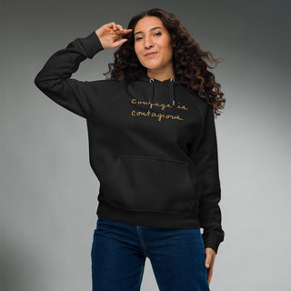 Courage by Jayne | Organic Raglan Hooded Sweatshirt - Dark Yarn