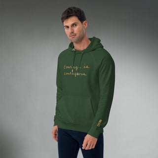 Courage by Jayne | Organic Raglan Hooded Sweatshirt - Dark Yarn