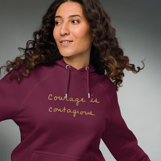 Courage by Jayne | Organic Raglan Hooded Sweatshirt - Dark Yarn