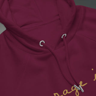 Courage by Jayne | Organic Raglan Hooded Sweatshirt - Dark Yarn